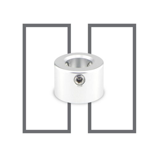 Mini botão descalço prateado Tallboy V1
