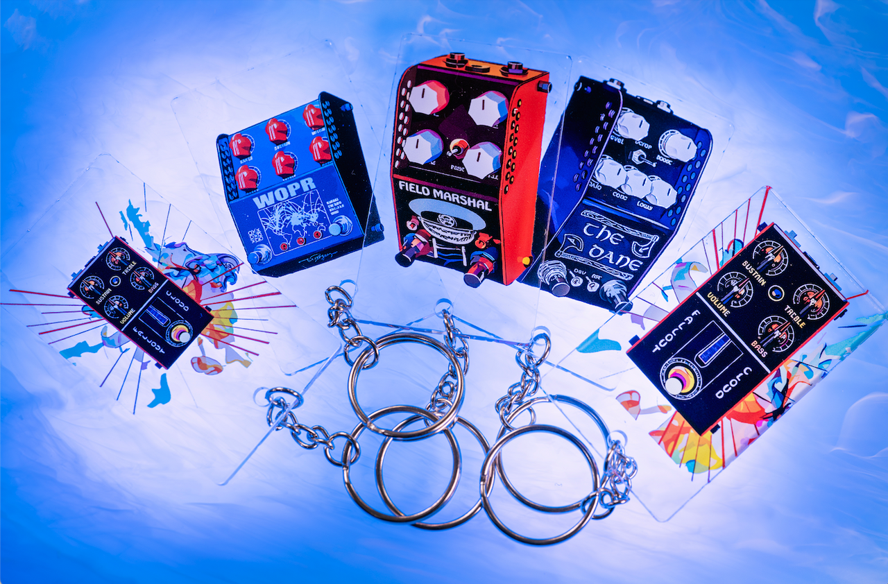 ThorpyFx Pedal Print Keyrings
