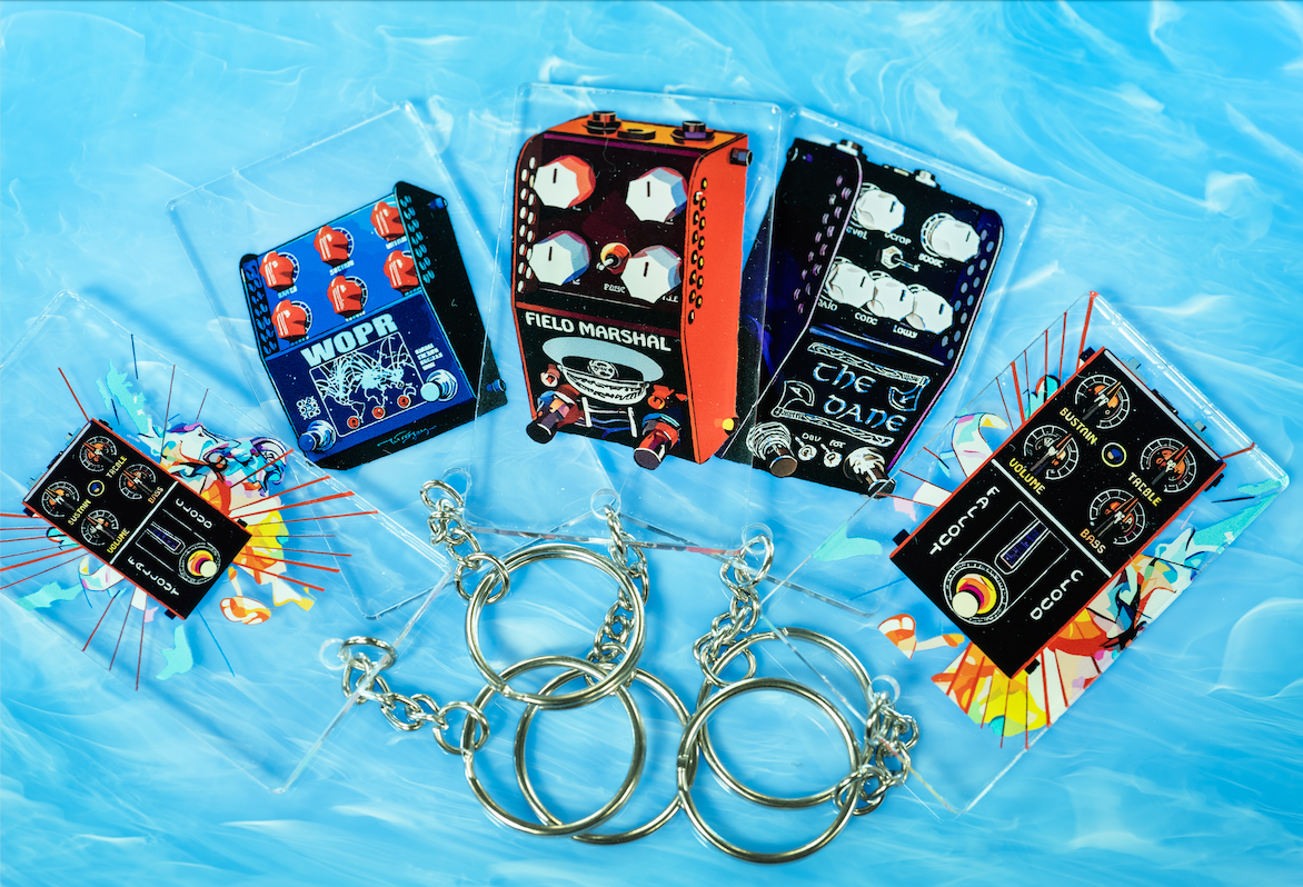 ThorpyFx Pedal Print Keyrings
