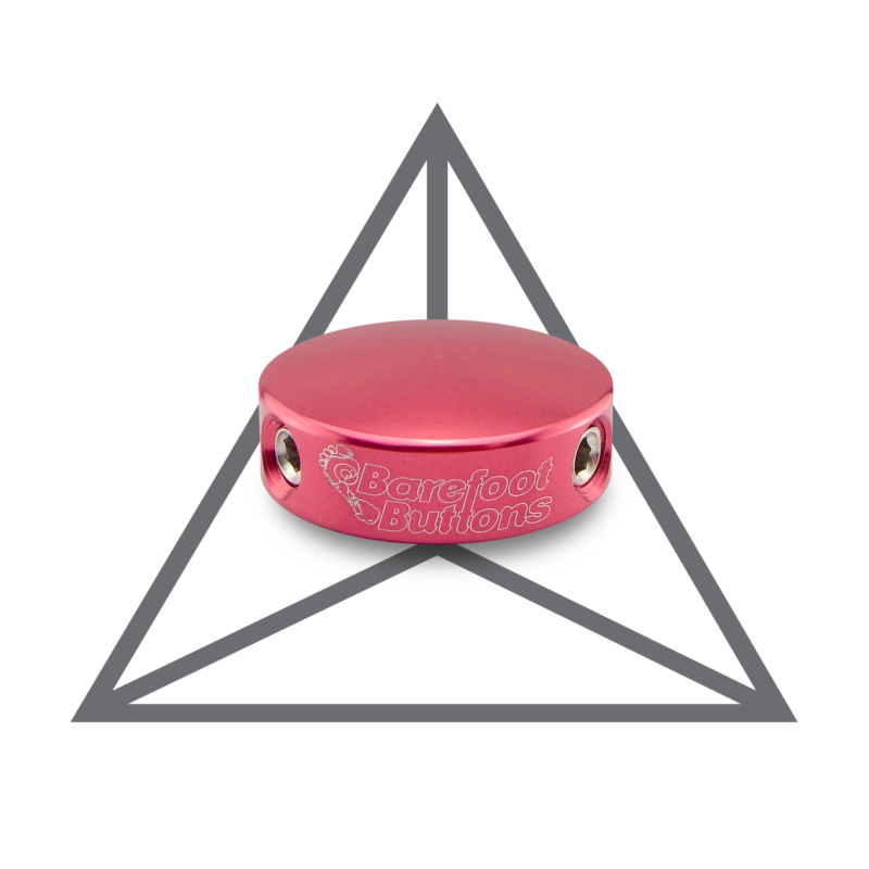 Mini botão descalço vermelho V1
