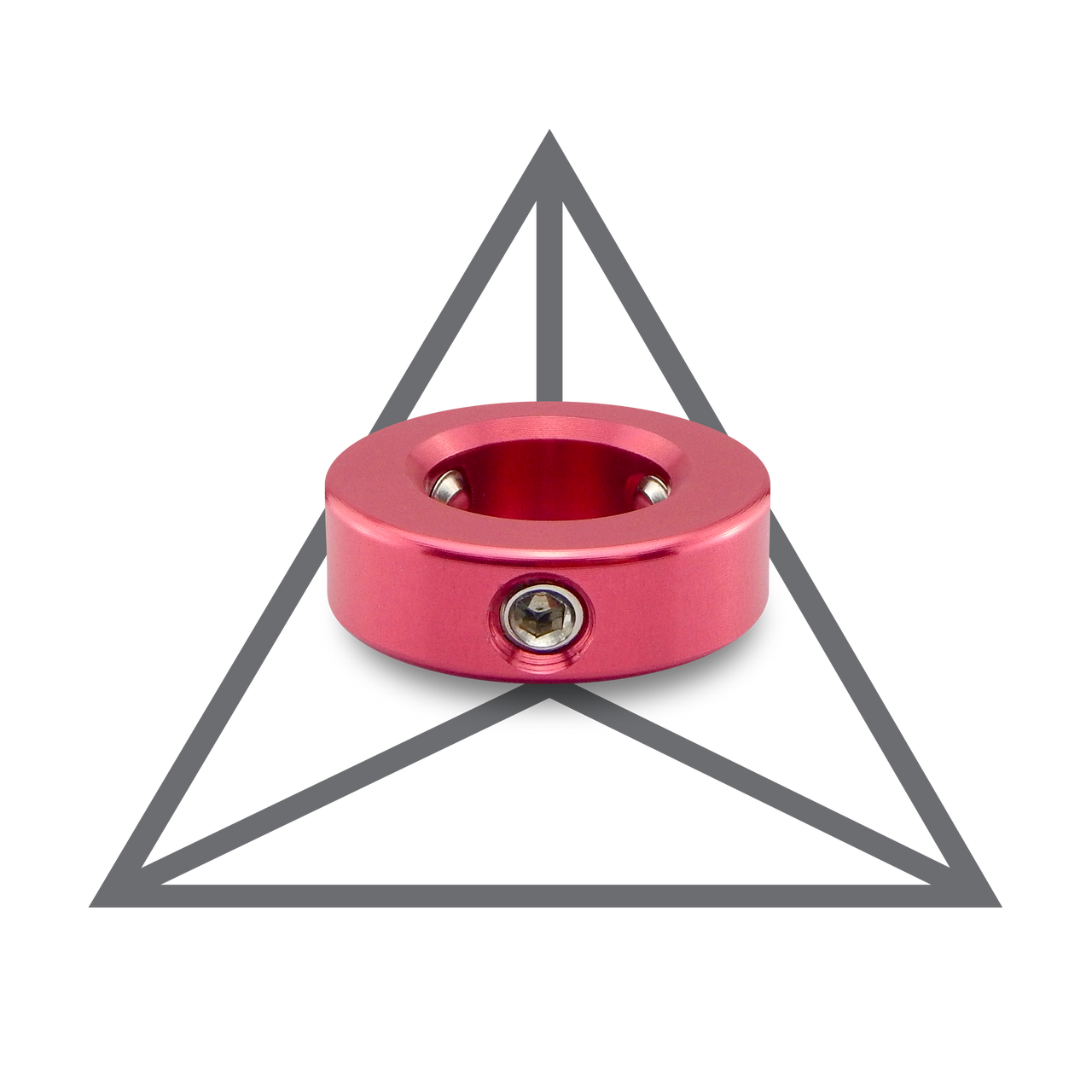 Mini botão descalço vermelho V1