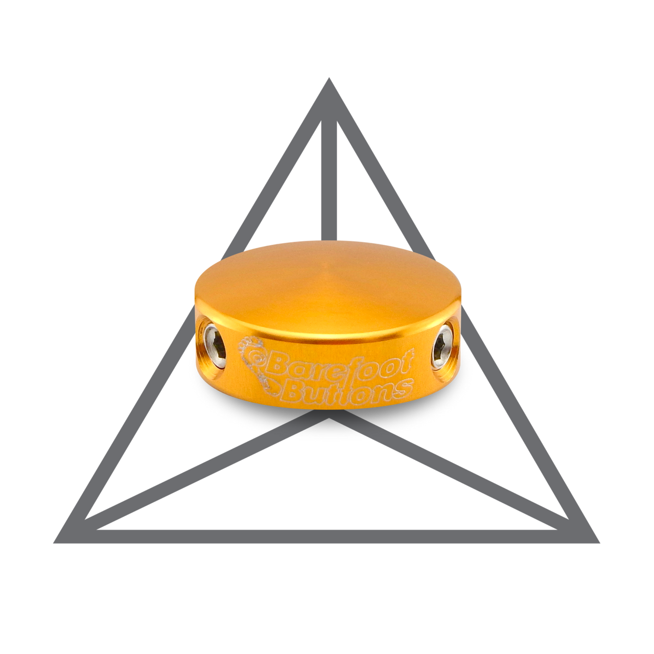 Mini botão descalço dourado V1