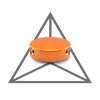 Mini Oranger Barfußknopf V1