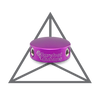 Mini Botón Púrpura Descalzo V1