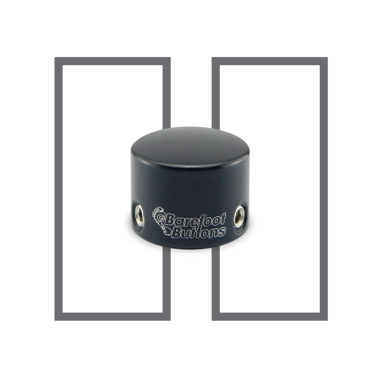 Mini botão de pés descalços Tallboy preto V1