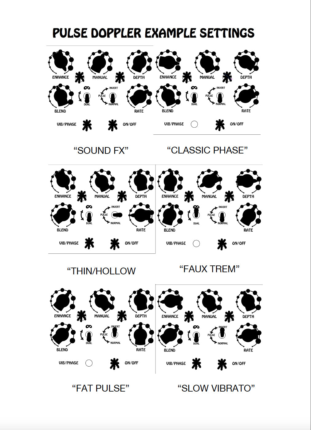 パルス ドップラー アナログ フェイザー - ビブラート - トレム